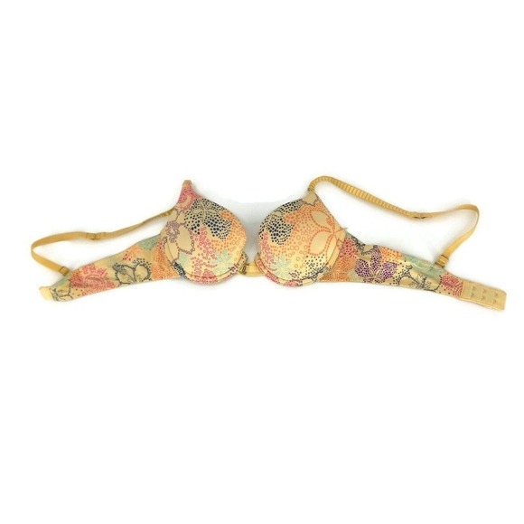 Lily Of France Womens Push Up Bra Multicolor Floral Stretch Underwire Padded 34A - Picture 10 of 11